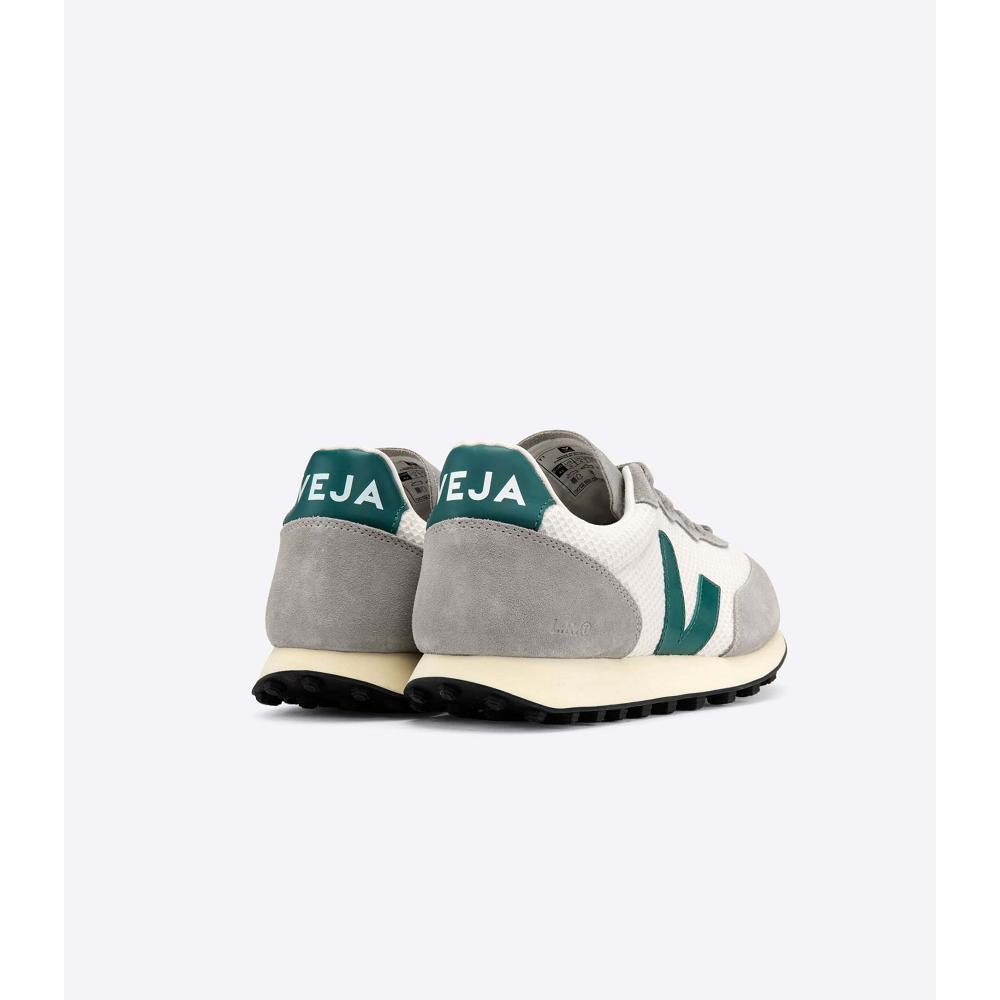 Women's Veja RIO BRANCO HEXAMESH Running Shoes Grey/Green | SG 429MQZ